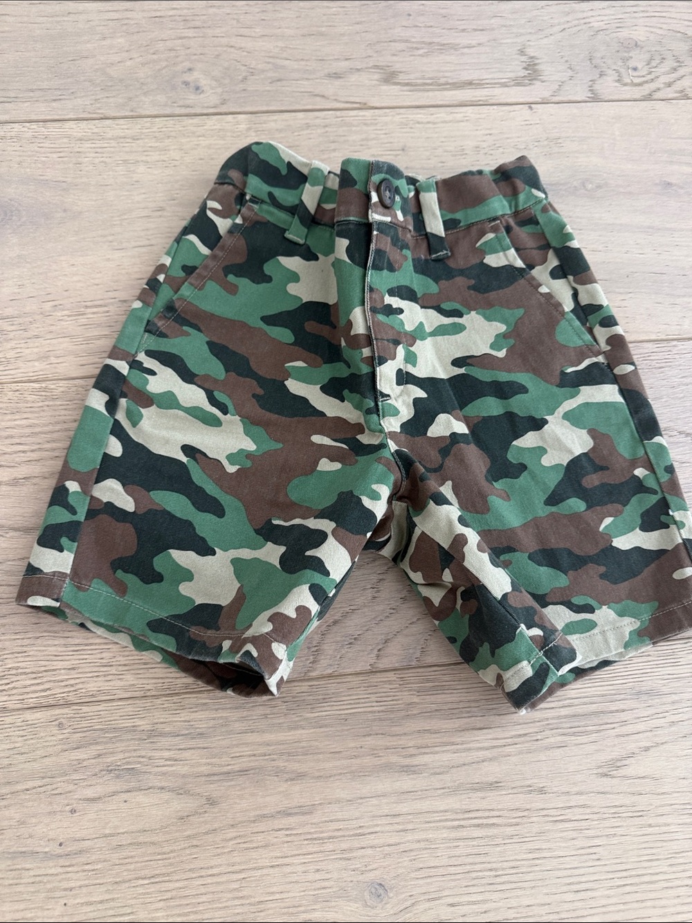 Janie & Jack Kids Camo Cargo Shorts - Green Camouflage